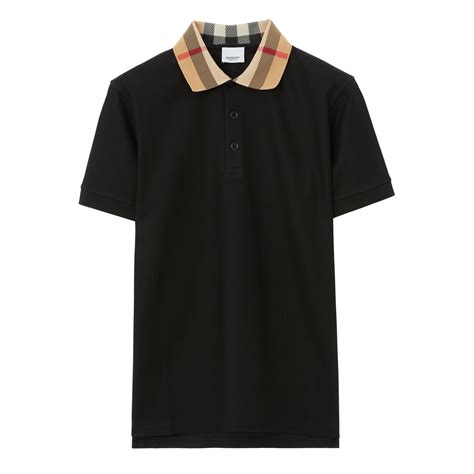 burberry polo shirts black|burberry polo shirt men authentic.